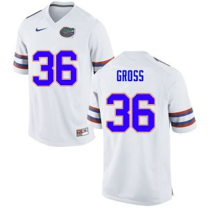 Men's Florida Gators #36 Dennis Gross NCAA Nike White Authentic Stitched College Football Jersey ZOQ1462IV